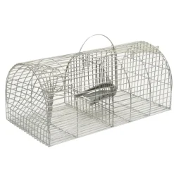 Lot de 3 Nasses à rat acier galvanisé 38 X 23 X 17 cm
