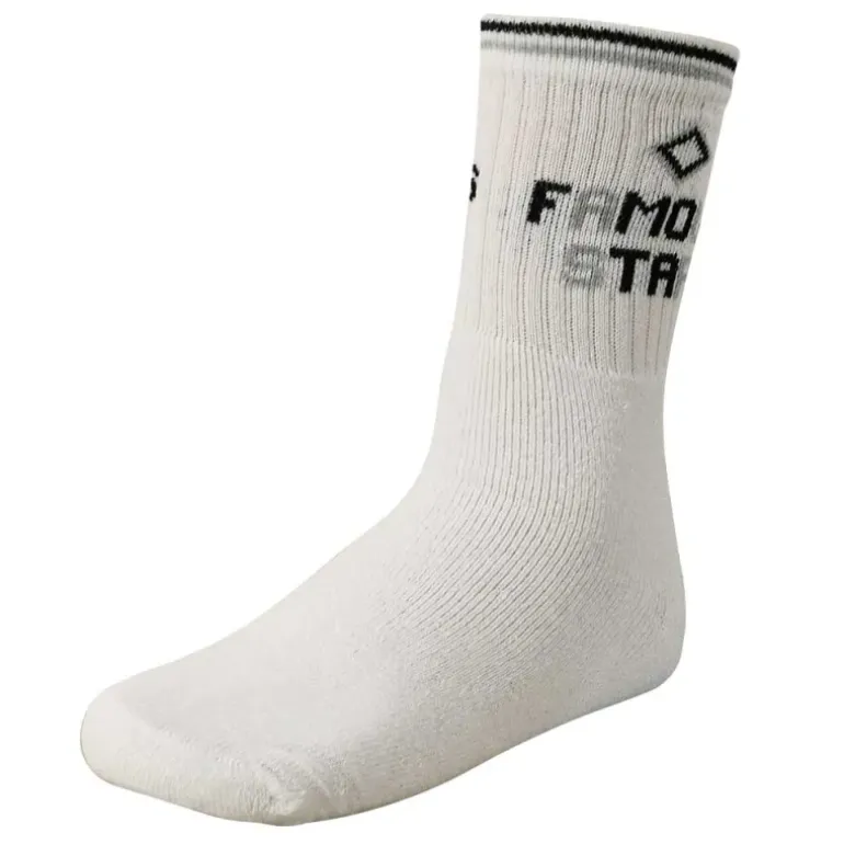 Lot de 3 paires de chaussettes sport coton blanches