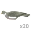 Lot de 20 Pigeons ramier en coquille léger