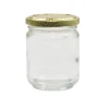 Lot de 20 pots en verre 250 g avec couvercles pour miel