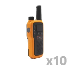 Lot de 10 Talkie-walkie lampe portée 5km rechargeable 18h