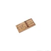 Lot de 10 Tapettes à souris en bois 4,8 X 9,7 cm