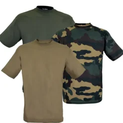 Lot de 3 Tee-Shirts (beige, kaki et camo) taille M à 3XL