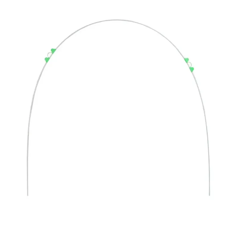 Lot de 10 tiges en fibre de verre pour tunnel de jardin - Ø 6 mm x 2,5 m - Vert