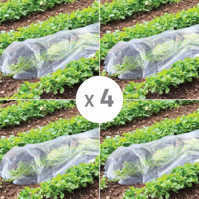 Lot de 4 Tunnels de Forçage 3m pour potager