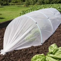 Lot de 4 Voiles de croissance semi-transparent 2,5x10m pour protection des cultures