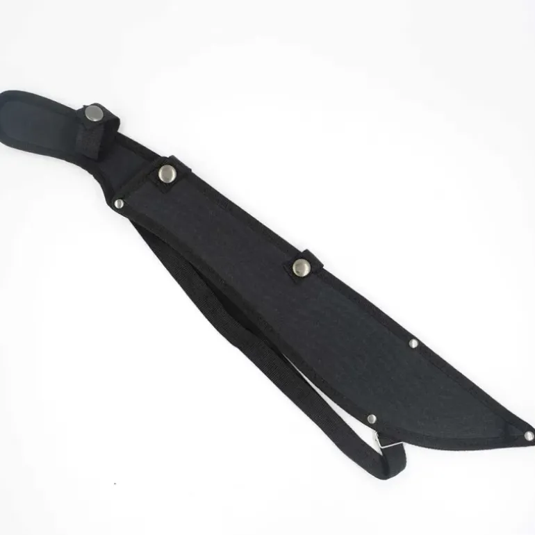 Machette Jungle lame acier inox 420 noire 36cm + étui nylon