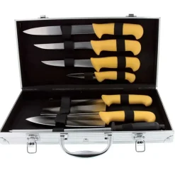 Mallette Valise du boucher acier inoxydable 7 pièces