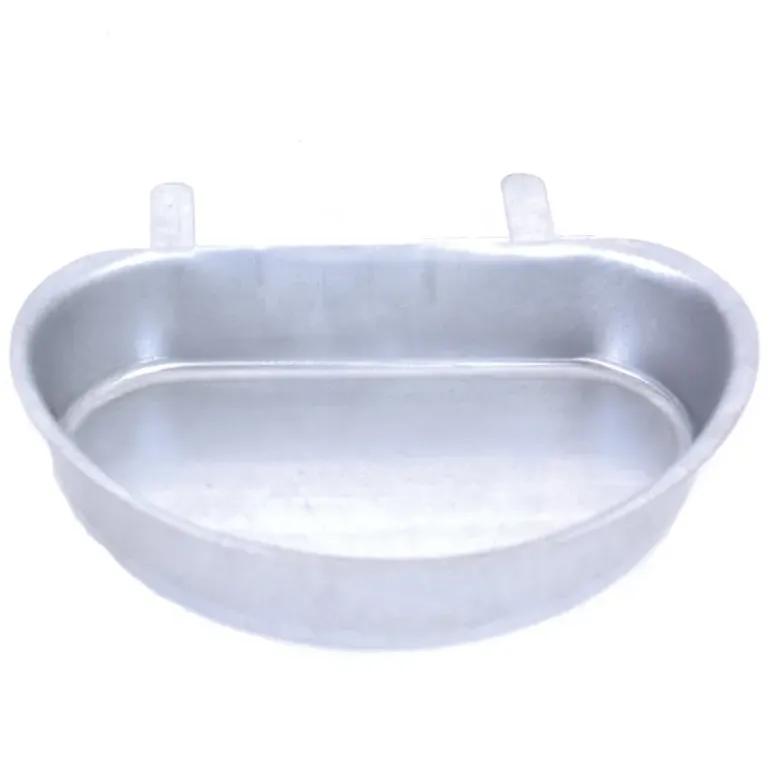 Mangeoire - Abreuvoir demi lune contenance 0,4L métal
