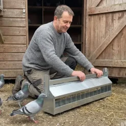 Mangeoire à rouleau pour pigeon 1m