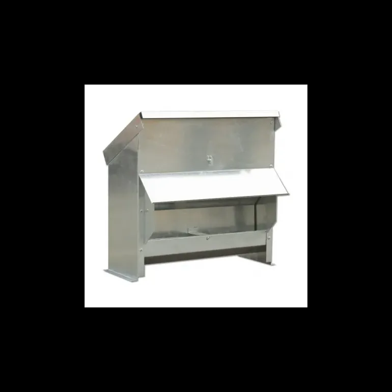 Mangeoire à trémie galvanisée 20Kg 54 x 27 x 51 cm