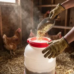Mangeoire anti-gaspillage sur pieds 30 kg – Grande capacité