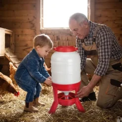 Mangeoire anti-gaspillage sur pieds 30 kg – Grande capacité