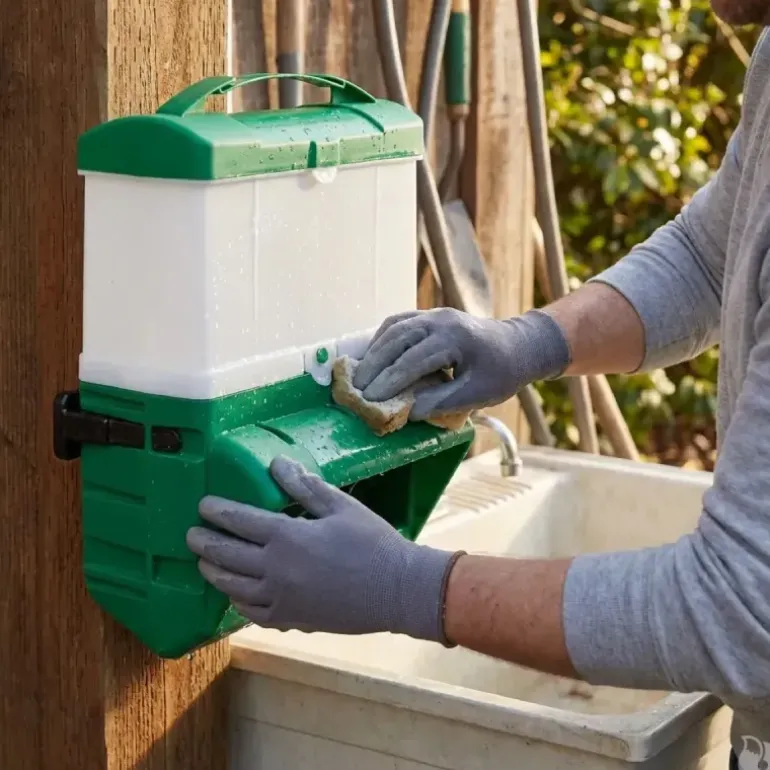 Mangeoire BEC anti-gaspillage 10 Kg fixation grillage et murale