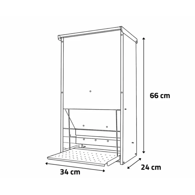 Mangeoire métallique anti nuisibles 23 kg