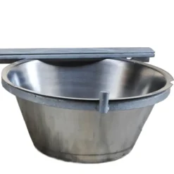 Mangeoire professionnelle double pour chenil acier galvanisé 2 X 2,5L