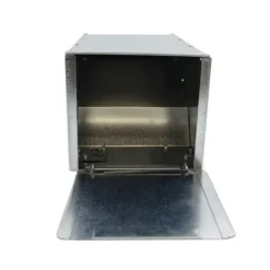 Mangeoire trémie acier galva 1 compartiment à l'unité 25x12x11 cm