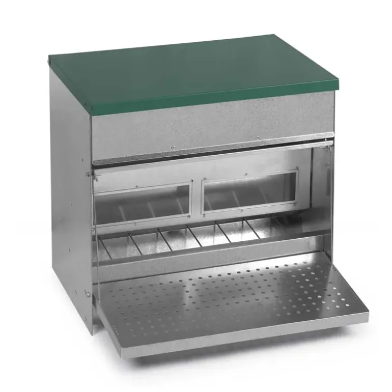 Mangeoire Trémie Anti-Nuisible Rooster 20kg - Acier Galvanisé pour Volailles