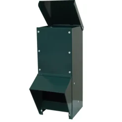 Mangeoire trémie galvanisée verte anti gaspillage 7 kg