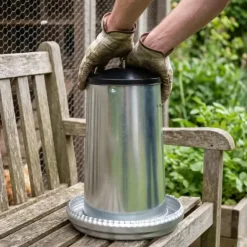 Mangeoire volaille à trémie métal de 40 kg