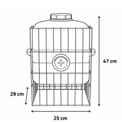 Mangeoires grande capacité avec réservoir 15 kg