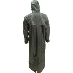 Manteau à capuche coupe vent imperméable polyester kaki S à 3XL