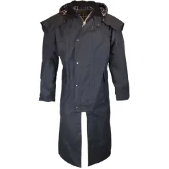 Manteau long Walker and Hawkes Waxstock navy de M à 3XL