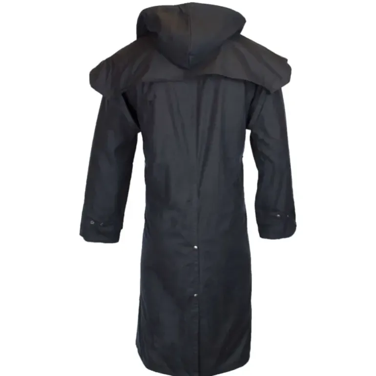 Manteau long Walker and Hawkes Waxstock navy de M à 3XL