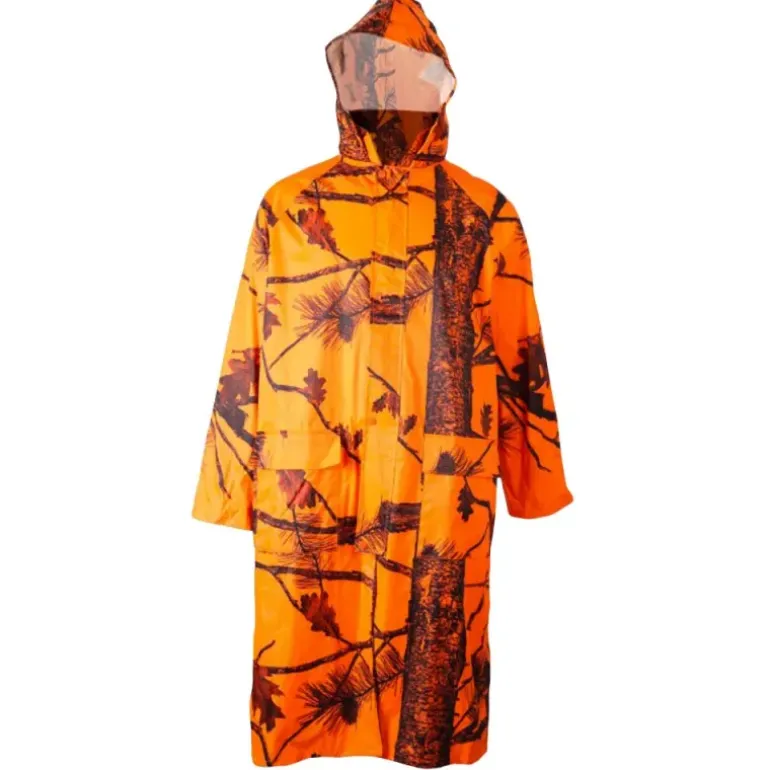 Manteau pluie orange camo Treeland étanche