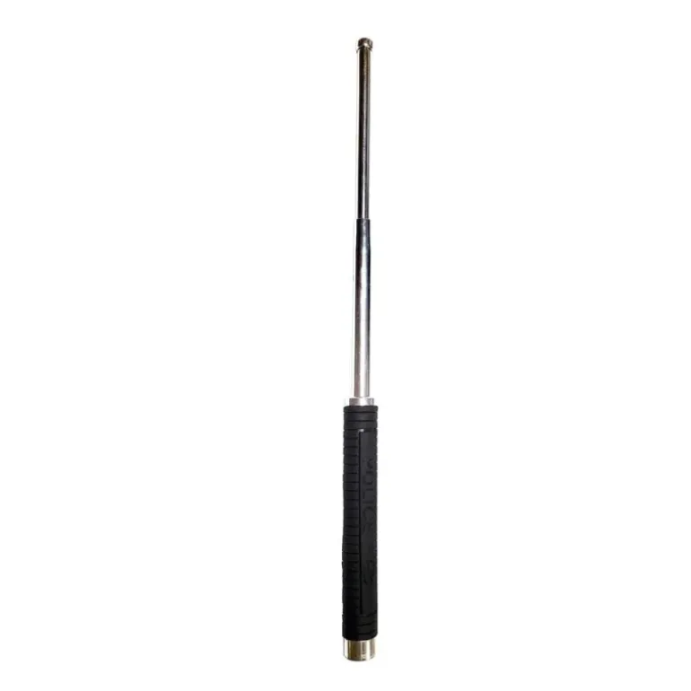 Matraque télescopique 3 tubes acier chromé haute qualité 21-51cm