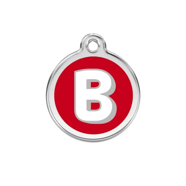 Médaille alphabétique gravable pour chien - Acier inoxydable Ø 3 cm