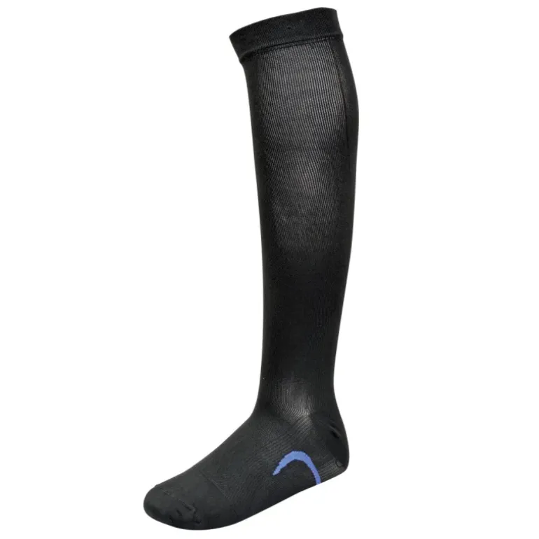 Mi-bas anti-fatigue homme - Contention graduelle - Noir