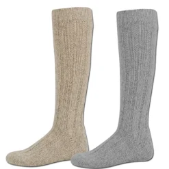 Mi-bas chinés, lot de 2 paires