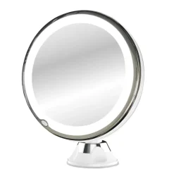 Miroir lumineux grossissant x7 orientable 360° fixation ventouse