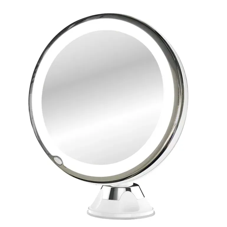 Miroir lumineux grossissant x7 orientable 360° fixation ventouse