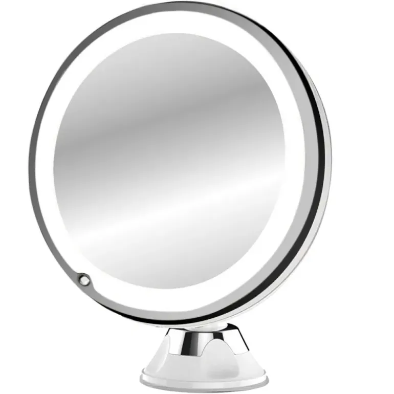 Miroir lumineux grossissant x7 orientable 360° fixation ventouse