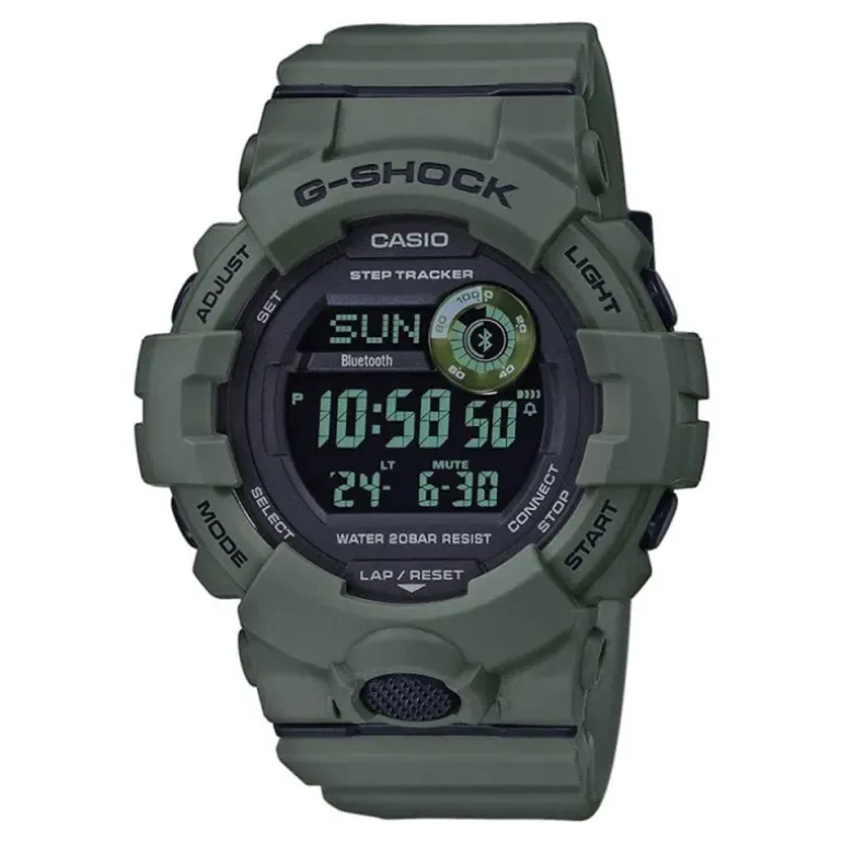 Montre CASIO G-SHOCK bluetooth vert olive + pile CR2025