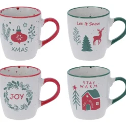 Mug Noël 200ml - Set de 4 assortis
