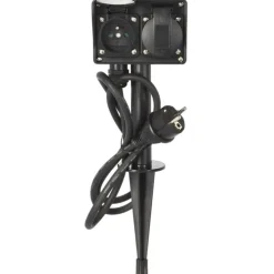 Multiprise avec minuterie ext 1,5m fil noir