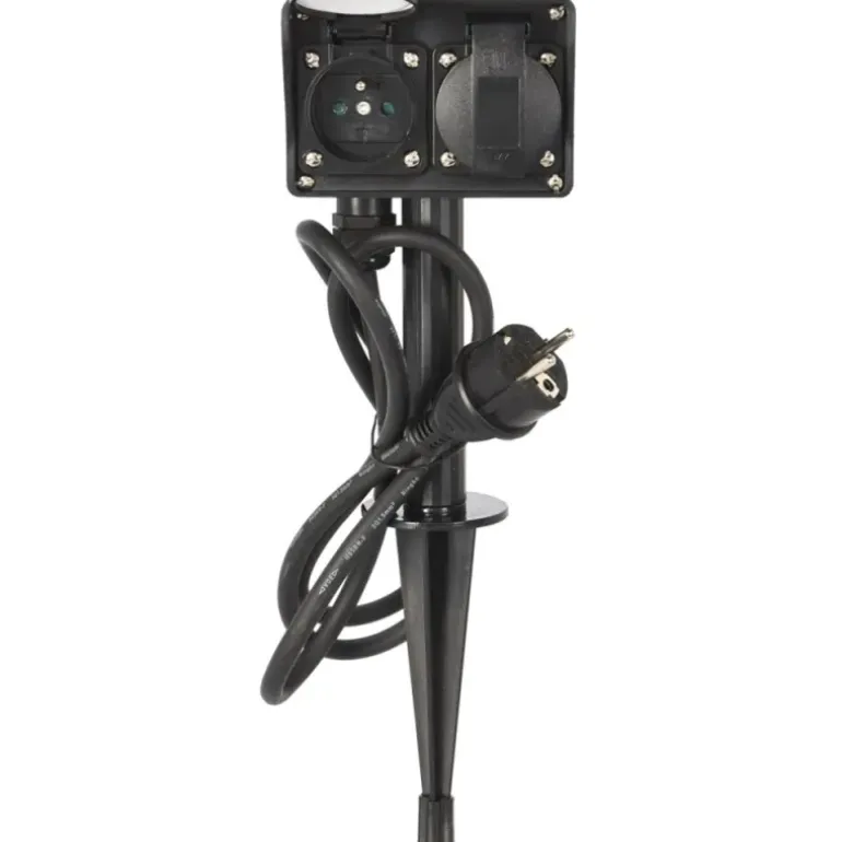 Multiprise avec minuterie ext 1,5m fil noir