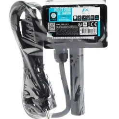 Multiprise avec minuterie ext 1,5m fil noir