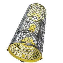 Nasse à écrevisses plastifiée 50 cm Diam 30 cm 2 entrées
