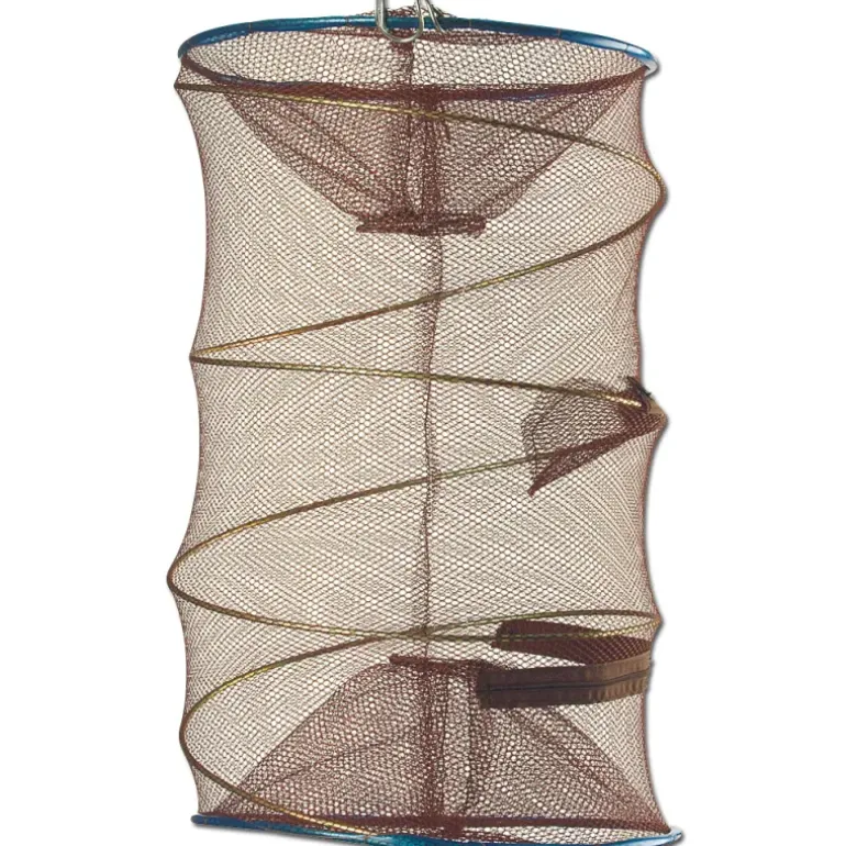 Nasse à poissons ronde pliable maille 9 mm Diamètre 30 cm