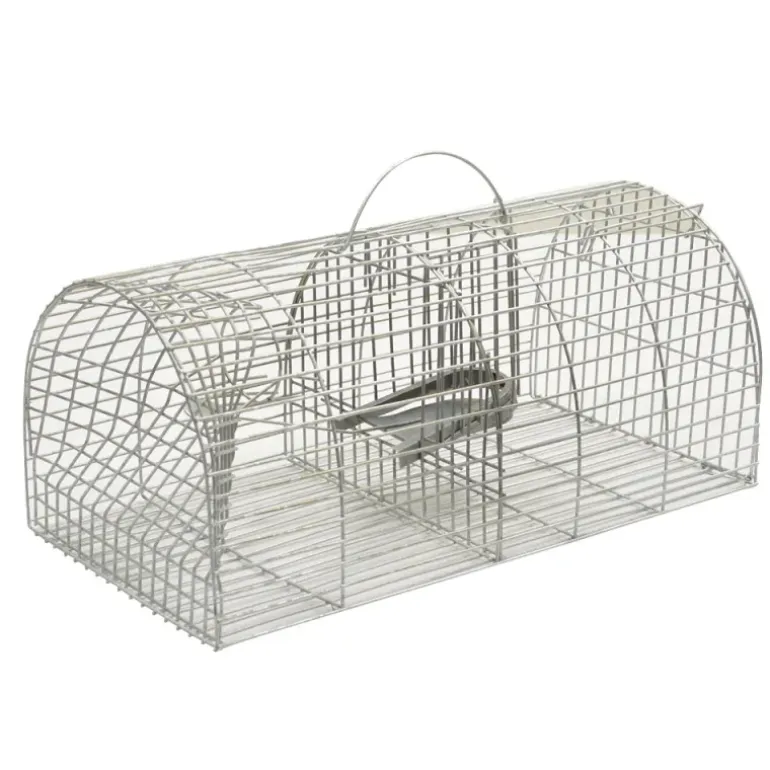 Nasse à rats en acier galvanisé 38 x 23 x 17 cm
