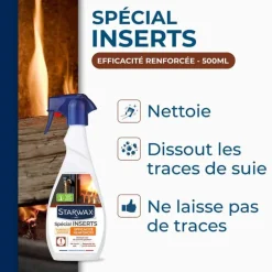 Nettoyant Express Insert Poêle et Cheminée - Starwax 500ml