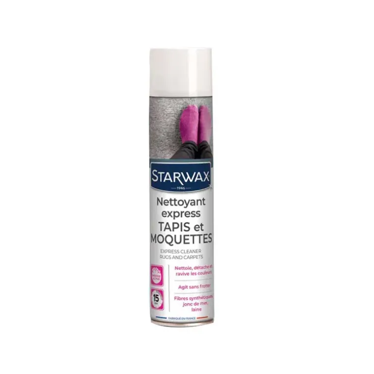 Nettoyant Express Tapis et Moquettes Starwax - Mousse Sèche 600ml