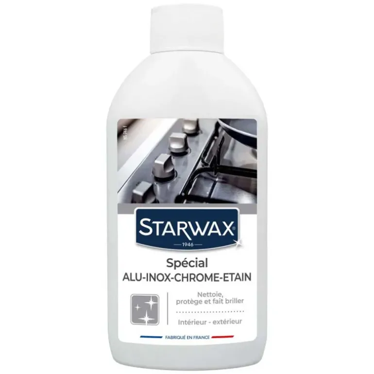 Nettoyant spécial alu inox chrome étain Starwax 500ml