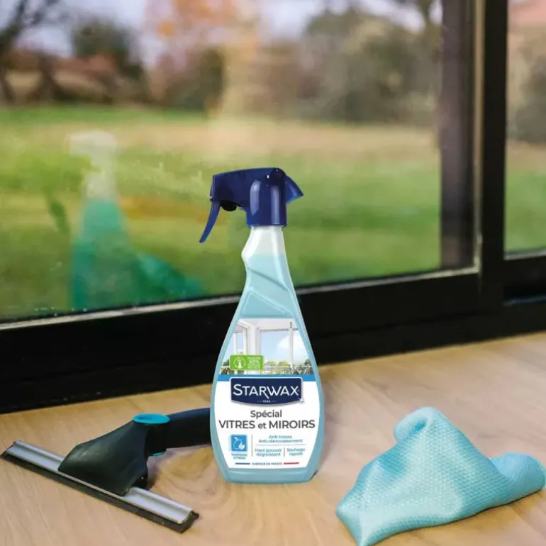 Nettoyant Spécial Vitres et Miroirs Dégraissant Starwax 500ml