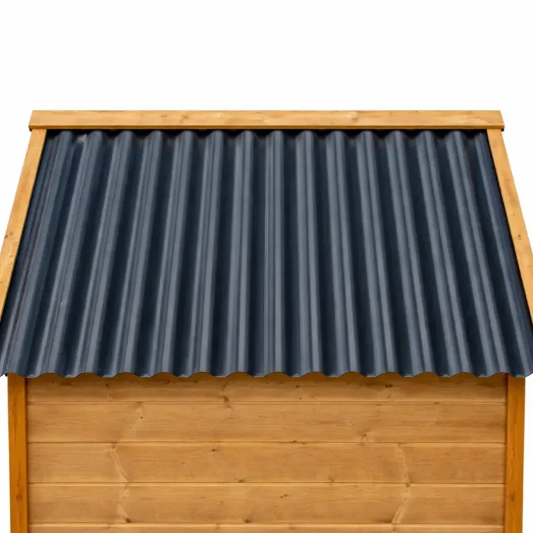 Niche en bois chalet pour chien - Taille L - Toit PVC