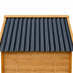 Niche en bois chalet pour chien - Taille XL - Toit PVC
